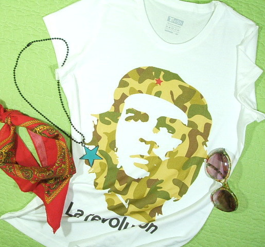 ���f�B�[�X�@�`�F�E�Q�o���̂s�V���c�@�����T�C�Y�@�Q�o���s�V���c�@CHE GUEVARA Tshirt