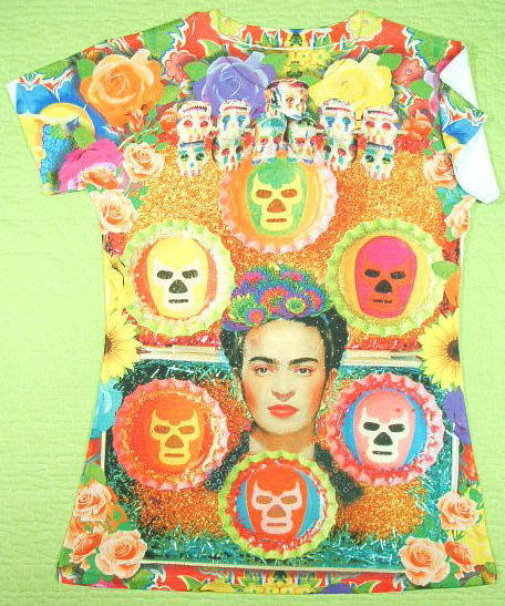 t[_sVc@LVR@@Ɓ@t[_EJ[̂sVc@Frida Kahlo T-shirt