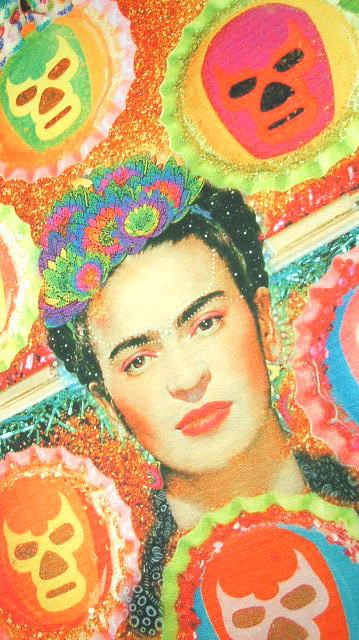 t[_sVc@LVR@@Ɓ@t[_EJ[̂sVc@Frida Kahlo T-shirt