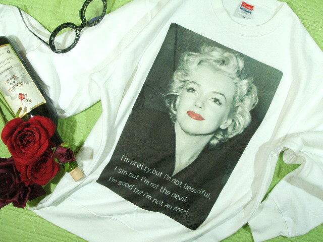 @XEFbg@g[i[@}̃g[i[@XEFbg@}[̂sVc@Marilyn Tshirt