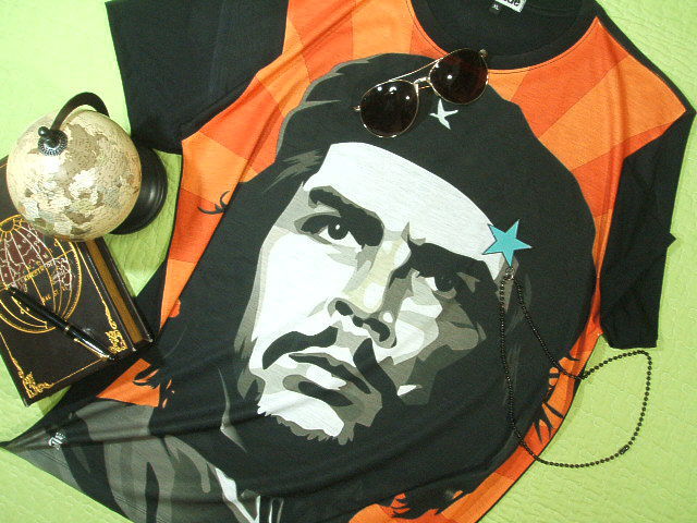 `FEQôsVc@QosVc@CHE GUEVARA Tshirt@L[ov̂sVc CUBA T-sh