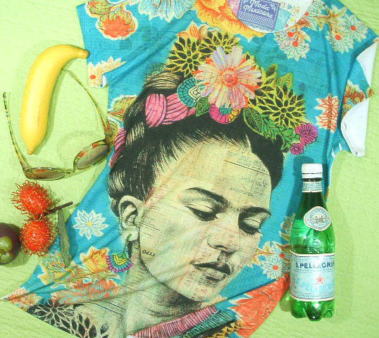 fB[XsVc@t[_J[̂sVc@Frida Kahlo T-shirt@t[_sVc