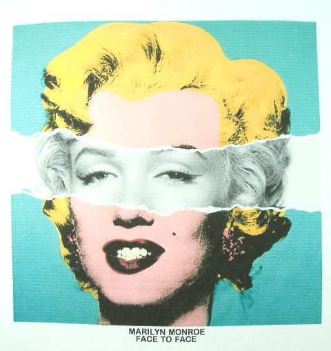 ポップアート　マリリンＴシャツ　ウォーフォール　マリリンモンローのＴシャツ　Marilyn Tshirt