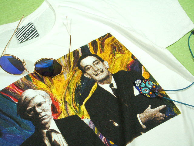 �T���o�g�[���E�_���̂s�V���c�@Salvador DALI T-shirt�@�E�H�[�t�H�[���̂s�V���c�@�A���f�B�E�H�[�t�H�[���s�V���c�@��Ƃ̂s�V���c�@�A�[�e�B�X�g�s�V���c
