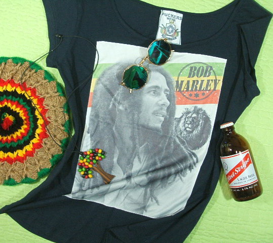 fB[X@{u}[[sVc@TCY@Bob Marley T-shirt@{uE}[[̂sVc