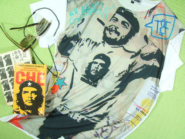 `FEQôsVc@QosVc@CHE GUEVARA Tshirt@L[ov̂sVc CUBA T-sh