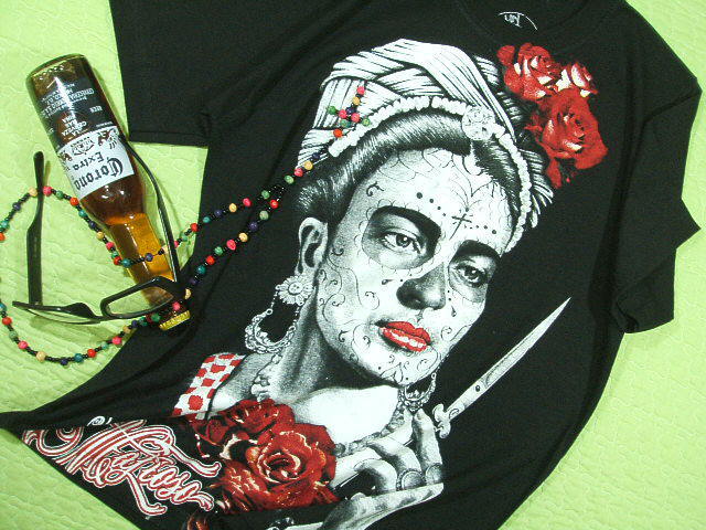 t[_J[̂sVc@Frida Kahlo T-shirt@t[_sVc@LVRƁ@ɂ̃e@sVc