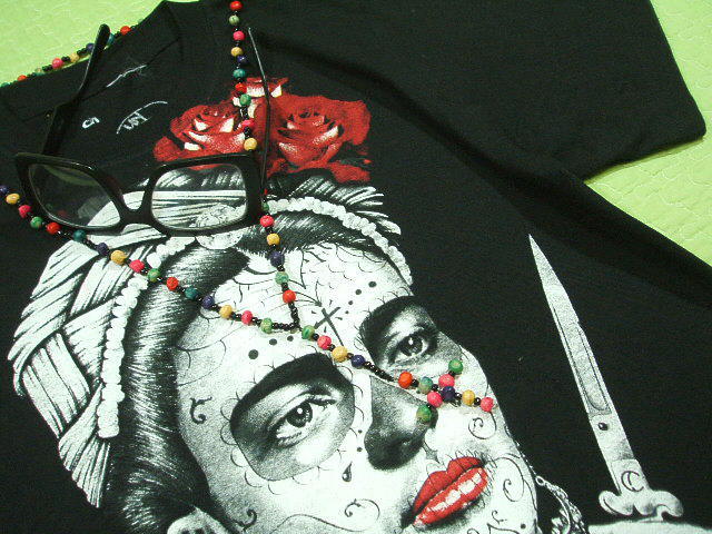 t[_J[̂sVc@Frida Kahlo T-shirt@t[_sVc@LVRƁ@ɂ̃e@sVc