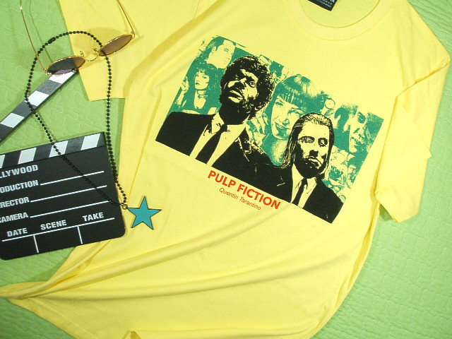 無料配達 00s 映画 Pulp Fiction Tシャツ タランティーノ weber - トップス