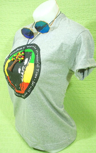 レディースＴシャツ　女性サイズ　ラスタＴシャツ　レゲエＴシャツ　ジャマイカＴシャツ　Rasta T-shirt　Reggae T-shirt