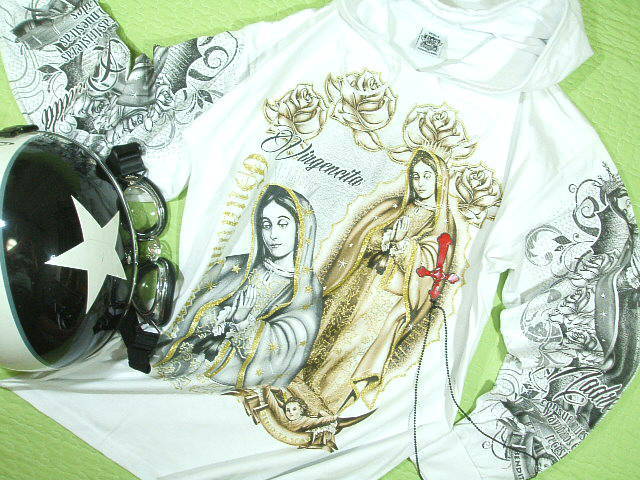 グアダルーペの聖母マリア Tシャツ　ローライダー