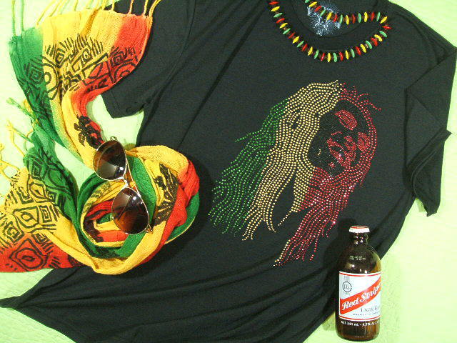 �{�u�}�[���[�s�V���c�@Bob Marley T-shirt�@���X�^�@���Q�G�@�{�u�E�}�[���[�̂s�V���c
