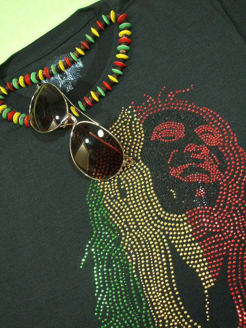 �{�u�}�[���[�s�V���c�@Bob Marley T-shirt�@���X�^�@���Q�G�@�{�u�E�}�[���[�̂s�V���c
