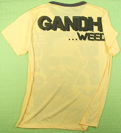 ЕXNlKW[TVcAKW[̃bZ[WsVc@GANDHI Tshirt@KW[̂sVc