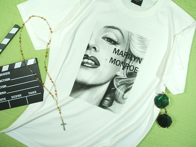 #マリリンモンローのTシャツ　#マリリンTシャツ　#モンローTシャツ　#Marilyn Tshirt　#ノーマジーンのTシャツ