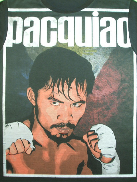 Manny Pacquiao　若きパッキャオのTシャツ　マニーパッキャオTシャツ　パックマン　ボクシング　フィリピンの英雄