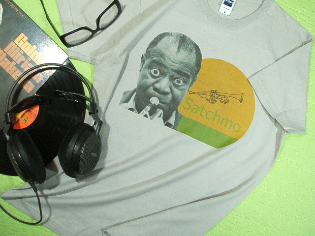 CEA[XgÔsVc@Tb`̂sVc@WY@gybg@Satchmo T-shirt@Louis Armstrong T-shirt