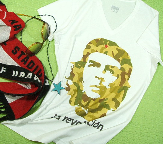 ���f�B�[�X�@�`�F�E�Q�o���̂s�V���c�@�����T�C�Y�@�Q�o���s�V���c�@CHE GUEVARA Tshirt