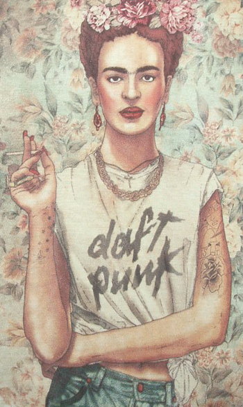 t[_J[̂sVc@^Ngbv@Frida Kahlo T-shirt