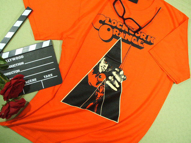 映画Tシャツ、時計仕掛けのオレンジTシャツ、スタンリー・キューブリック 映画Tシャツ、時計仕掛けのオレンジTシャツ、スタンリー・キューブリック