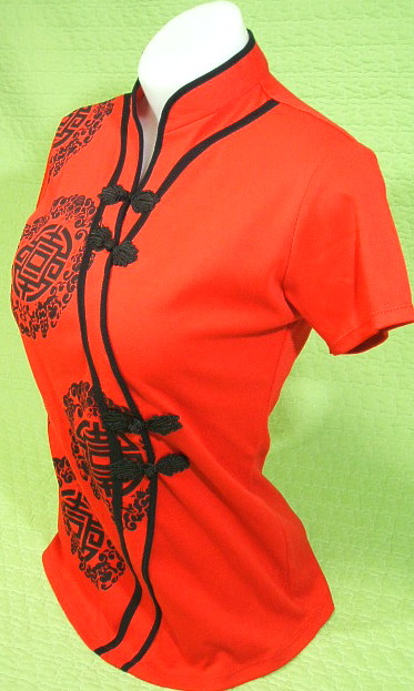 チャイナTシャツ　太極拳　チャイナ衿Ｔシャツ　チャイナ・カラーTシャツ　Ｔシャツチャイナ