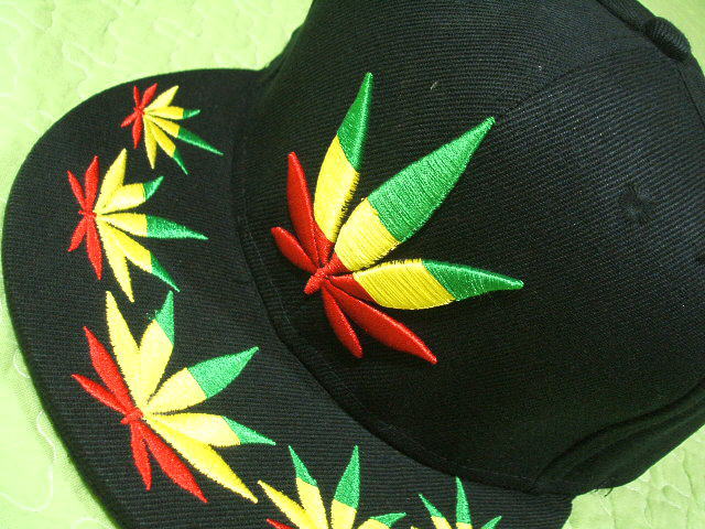 ラスタ　キャップ　レゲエ　帽子　マリファナ　Rasta CAP　Reggae CAP　Marijuana CAP