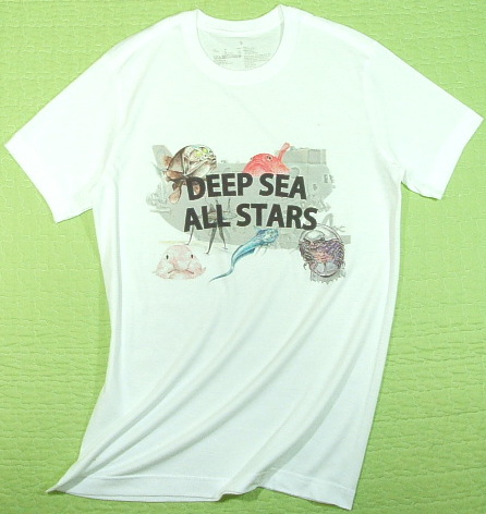 深海魚のTシャツ　大王具足虫のTシャツ　ダイオウグソクムシのTシャツ　デメニギスのTシャツ　ブロブフィッシュ
