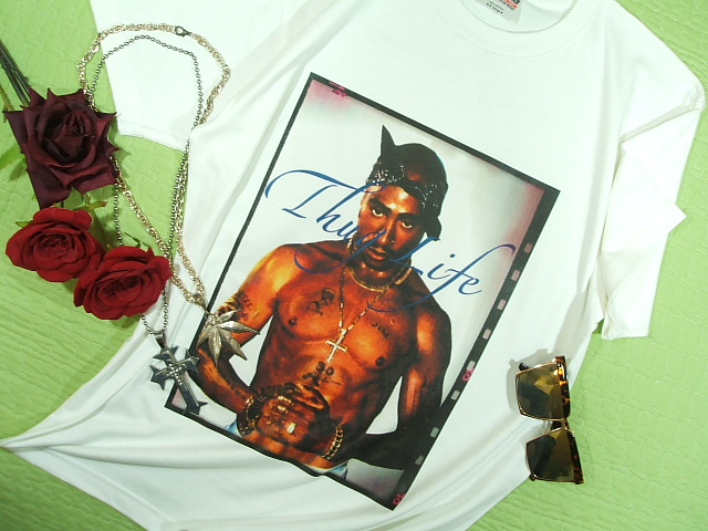 2PAC�@�̂s�V���c�@�����Y�@�c�[�p�b�N�̂s�V���c�@�M�����O�X�^���b�v�@�q�b�v�z�b�v�s�V���c�@HIP HOP T-shirt