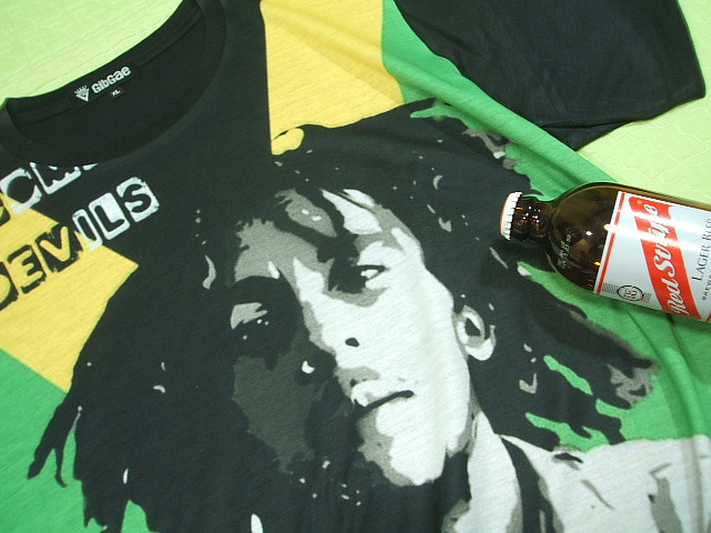 {u}[[sVc@W}CJsVc@{uƃW}CJ̃R{sVcBob Marley T-shirt@X^@QG@{uE}[[̂sVc