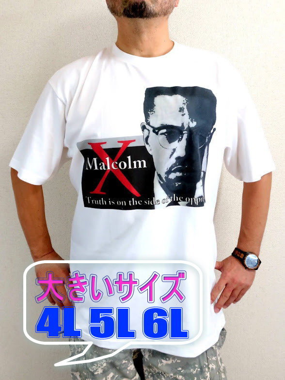 LOTCY@}RGbNX̂sVc@I[o[TCY@Malcolm X T-shirts@LOTCY@ubNpT[̂sVc@I[o[TCY@l^@rbOTCYsVc@l^@