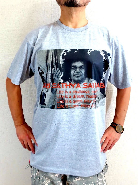 傫TCY@TCoõLOTCYsVc@Ch̒\͎ҁ@SAIBABA T-shirt@TCoõbZ[WsVc@rbOTCY