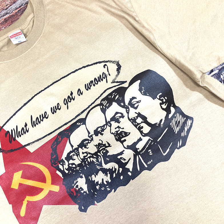 キングサイズ毛沢東Tシャツ　ビッグサイズソ連Tシャツ　共産主義Tシャツ　ビッグサイズ　マルクスレーニン主義Tシャツ　キングサイズ