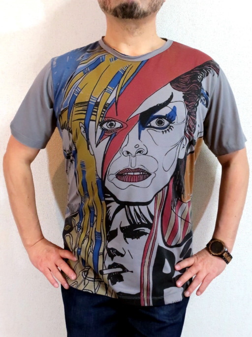 David Bowie デビィッド・ボウイのＴシャツ　ロックTシャツ　バンドTシャツ　デビットボーイ